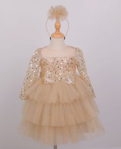 Birthday dress, princess dress, party dress, flower girl gown for toddler