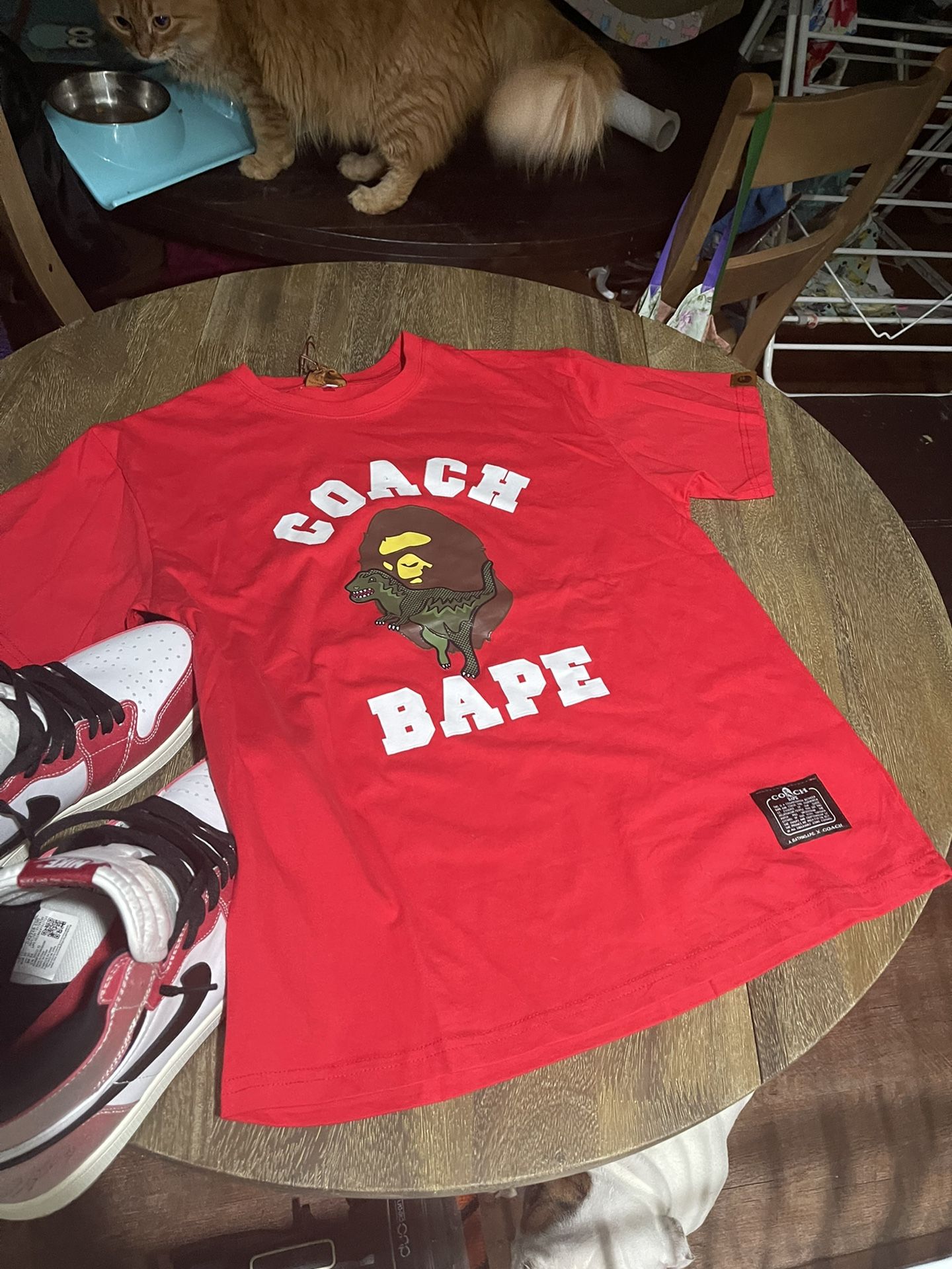 Size M Coach Collab Bape Shirt Tags Included 