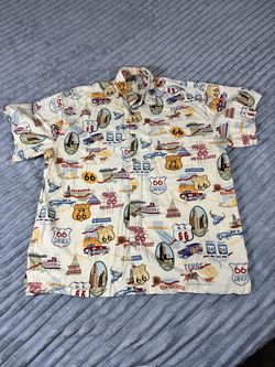 High Seas Route 66 Print men’s XL all over print Short Sleeve