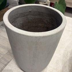 Large Modern Concrete Planter | 18" Tall | Real Concrete