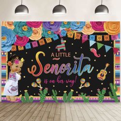 10x7ft A Little Senorita is On Her Way background 