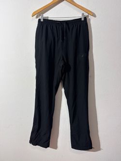 New Balance Mens Large Black Lined Athletic Jogger Pants Zipper Pockets RN130893