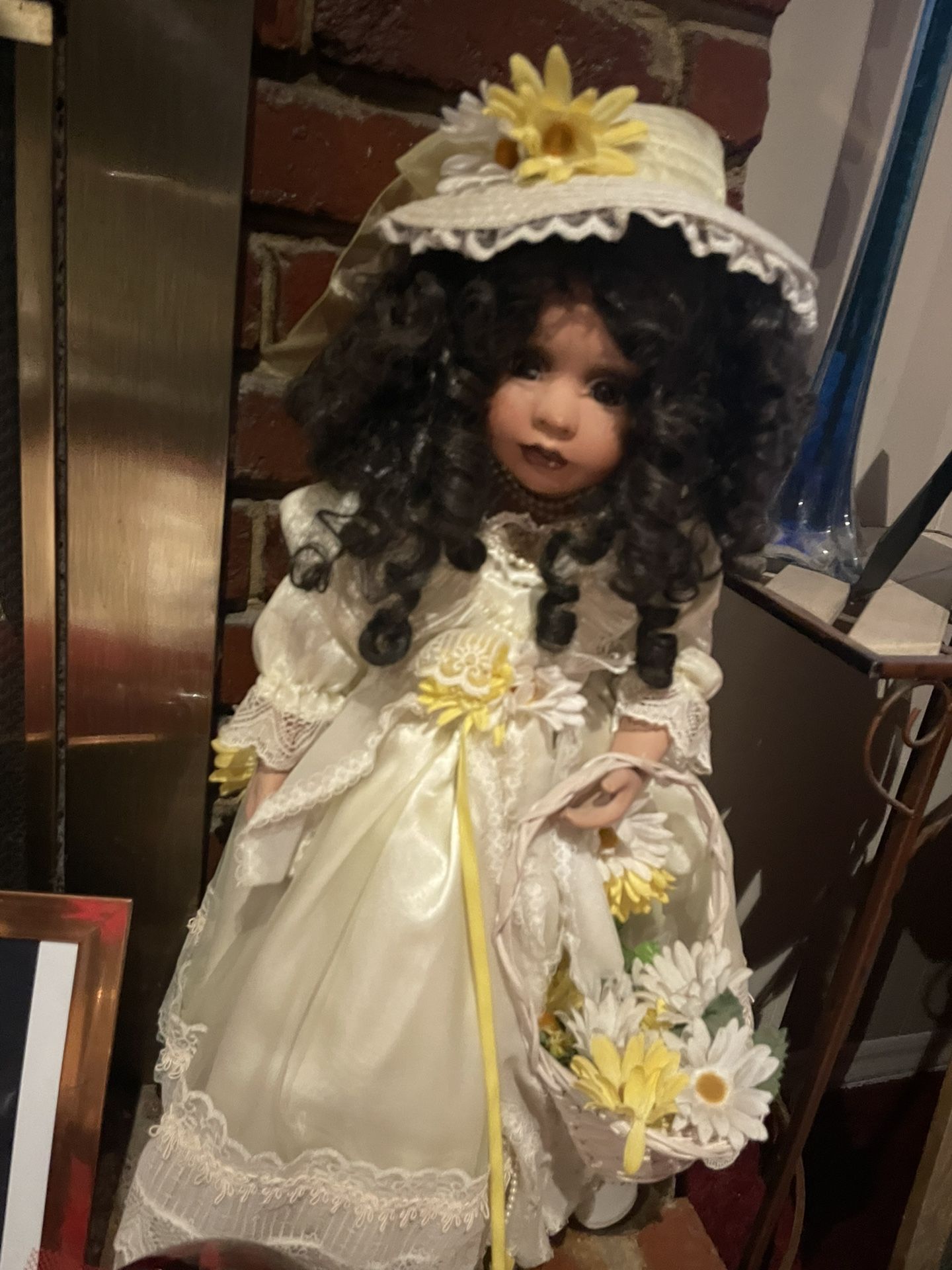 Beautiful porcelain collectible doll