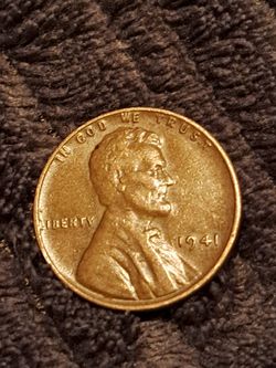 Rare  1941- No Mintmark  Brn  Coin