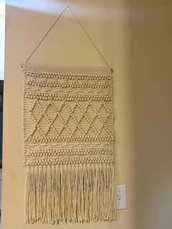 Macrame decorative wall hanging