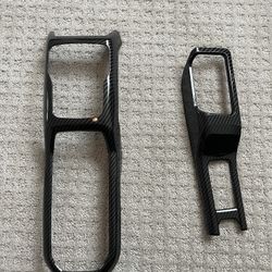 Jeep JL Carbon Fiber Console Gear Shift 4WD Panel Trim Cover