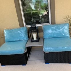 Patio Set, New, With Table 