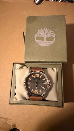 Brand New Timberland Men’s Watch – Brown Leather Strap – Original Box