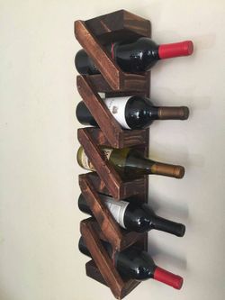 Floating wine rack