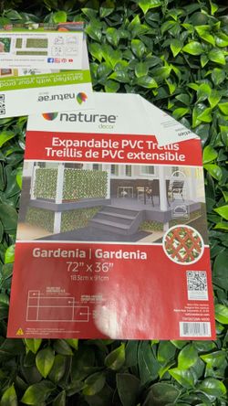 Expandable Pvc Trellis Hedges 36 in. X 72 in. Gardenia Artificial Leaf
$35