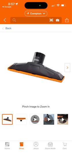 Ridgid vacuum attachment with squeegee