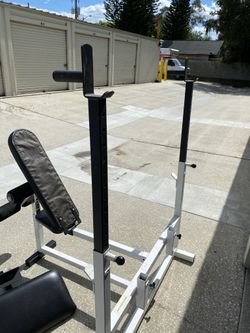 BodySmith Adjustable Bench Press Squat Rack for Sale in Orlando