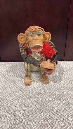 Vintage Mechanical Monkey Toy