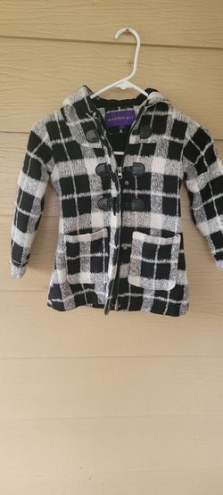 MADDEN GIRL BLACK/WHITE COAT SIZE 5