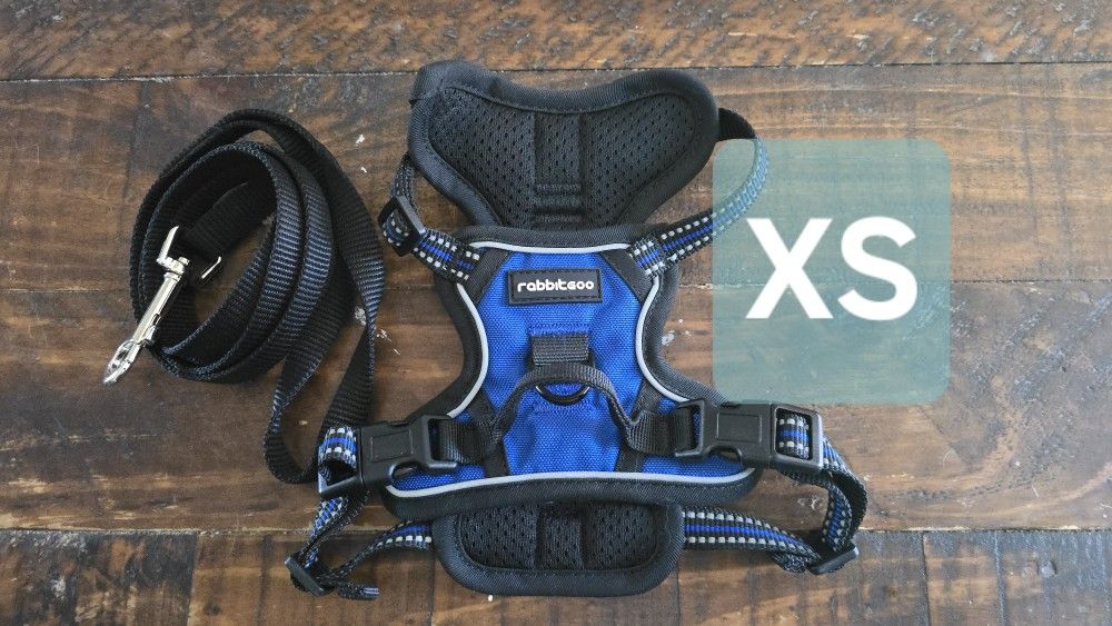 NEW RABBITGOO SIZE XS no Pull Reflective Harness And Leash