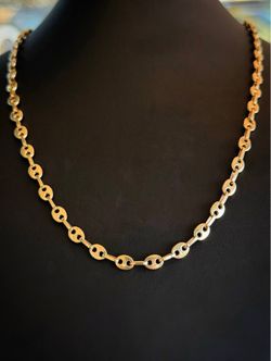 10k solid yellow gold Gucci Mariner Anchor Chain Necklace 18.5” 4.5mm