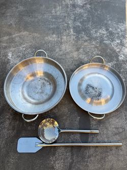 Stainless Steel Paella Pan Set with Utensils