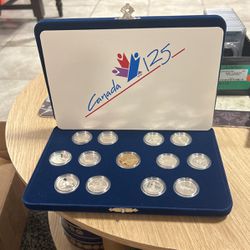 1(contact info removed) Canada 125-25 Silver Coin Set🇨🇦