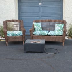 Patio Set W/Fire Pit