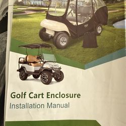 Golf cart enclosure  new in bag