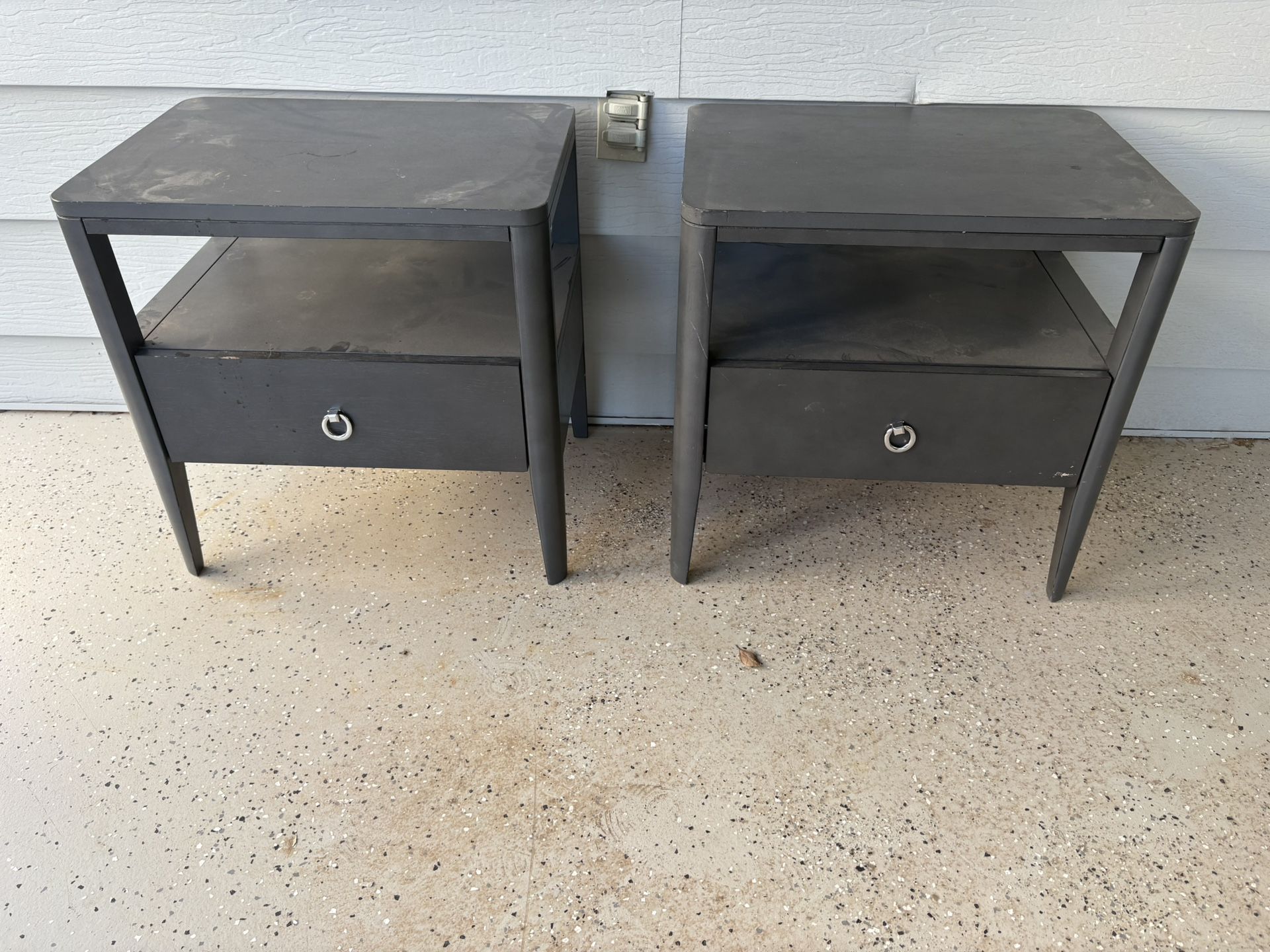 Nightstands dark grey