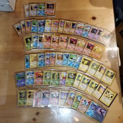 Pokemon Card Collection Most Of The Cards Are From 1995 
