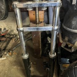 Early Davidson, 41 Mm Front End With Brake Caliper