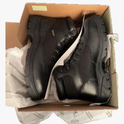 NEW NEVER WORN Skechers Steel Toe Leather Boots