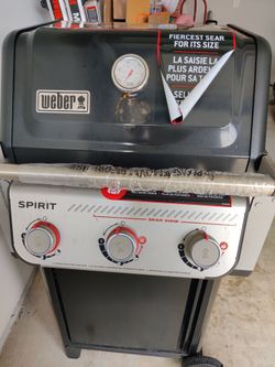 Weber Spirit E-325 3-Burner Natural Gas Grill in Black with Sear Zone!**