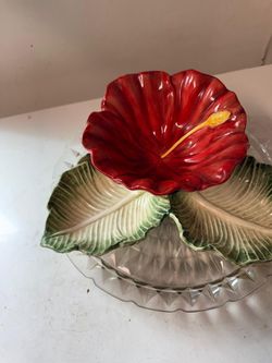 Vtg Vegum made in Slovakia Rotating Hockey Puck Veggie Chip/Dip Tray OBO