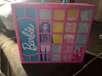 Barbie mattel pink folding dream closet wardrobe carry case only