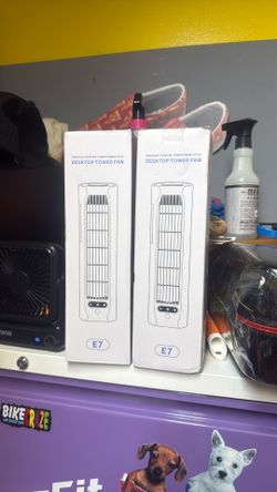Desktop Tower Fans - set of two