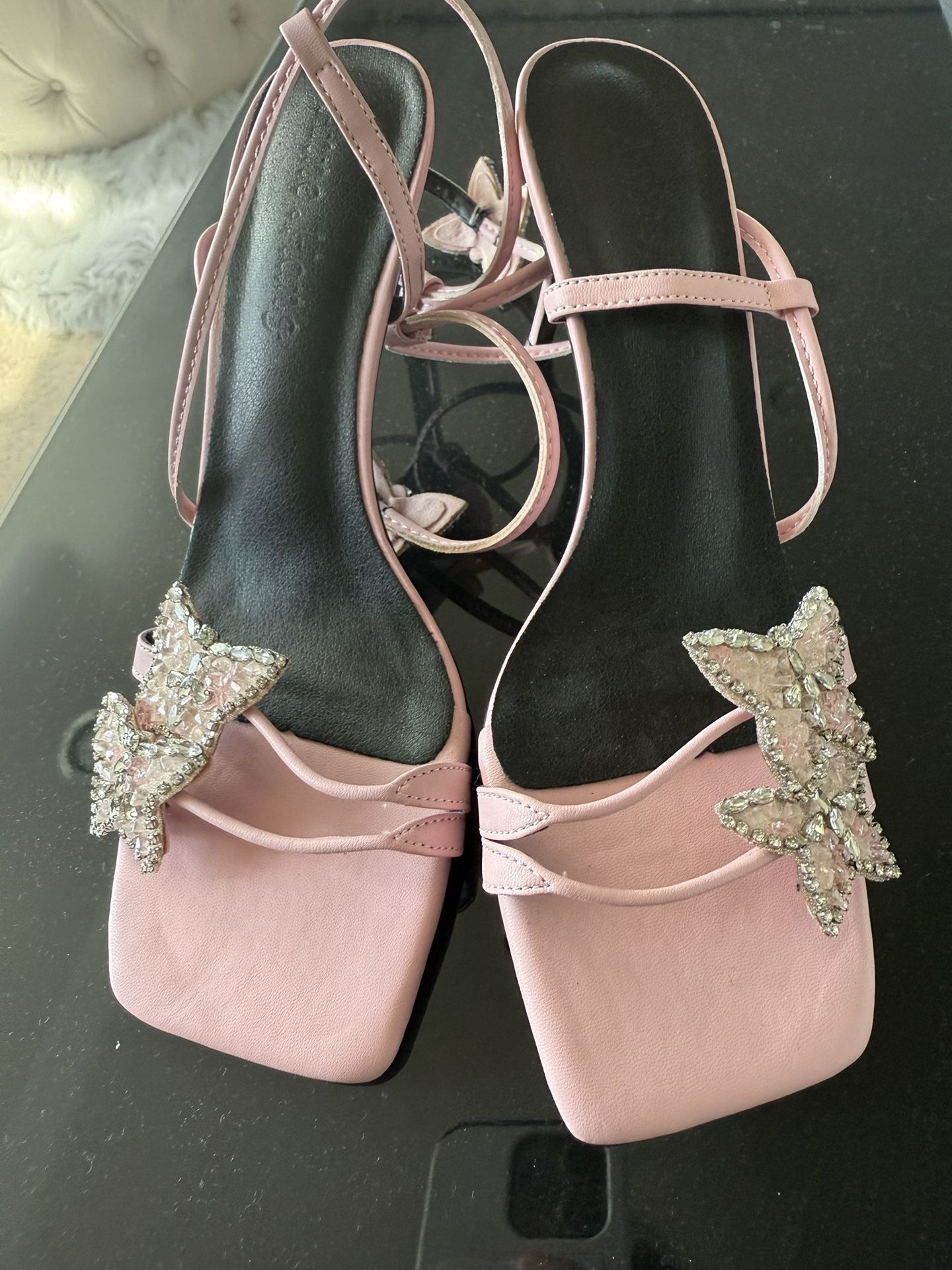 brand new pink shoes party shoes