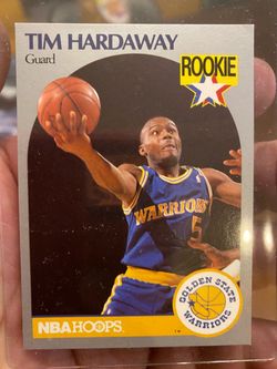 Tim Hardaway NBA Hoops Rookie Card Golden State Warriors