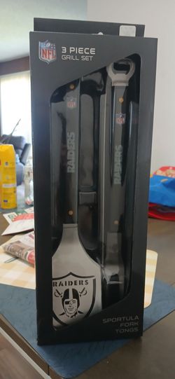 NFL Las Vegas Raiders 3-Piece Grill Set