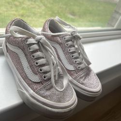 Girls Glittery Vans sneakers 