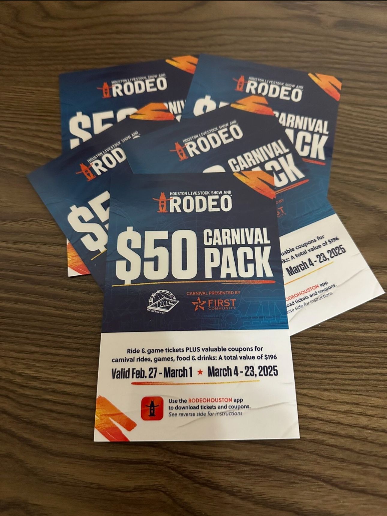 houston-rodeo-carnival-packs-tickets-for-sale-in-houston-tx-offerup