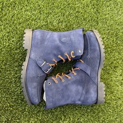 Polo Ralph Lauren navy blue suede boots 