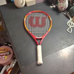 Wilson US Open 21 Junior Tennis Racket In Red & Orange 21" Long W/3 1/2" Grip Best Suited For Children 5-6 Years Old
