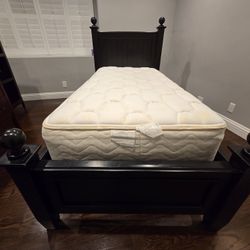 Bedroom Set - Twin Bed, Mattress, Desk, Bookshelf
