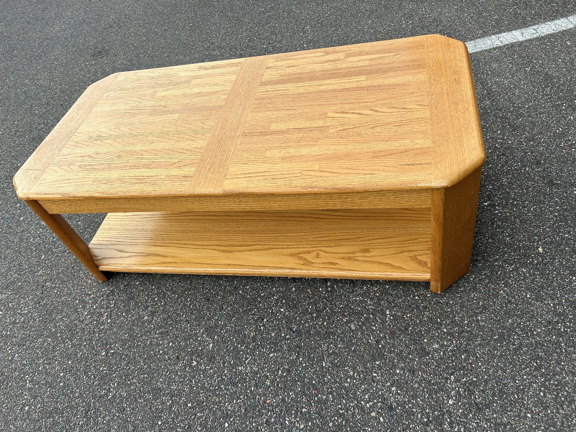 Light brown coffee table
