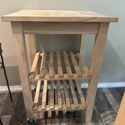 Light Brown Wood Shelf