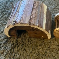 Wooden Hamster House And Toys