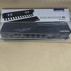 ComCables Wire Manager 2U. The model number is WM-2U-FDS-M. 