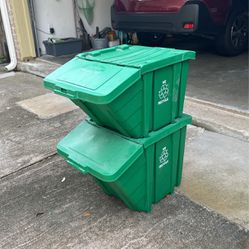 Recycle Bins With Lids