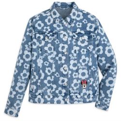 Disney - Minnie Mouse Adult Unisex Button Up Denim Jacket Blue
