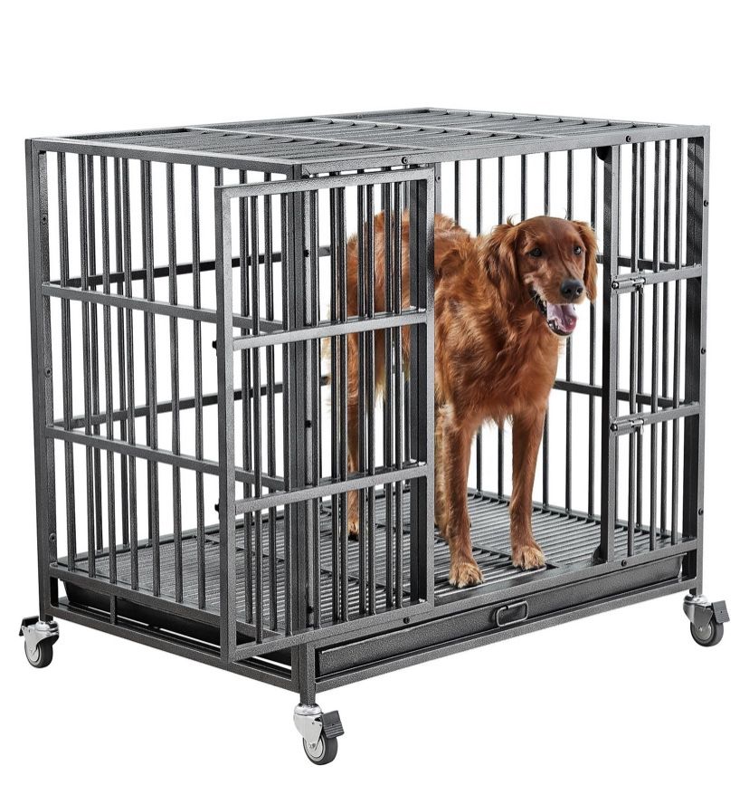 Indestructible dog kennel for med/large dogs