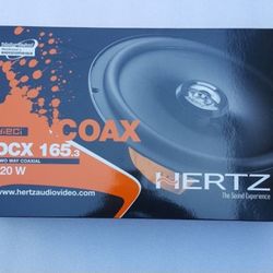 Hertz DCX165.3 6.5" 2 Way Coaxial Speakers 4 Ohm 120W (Pair)