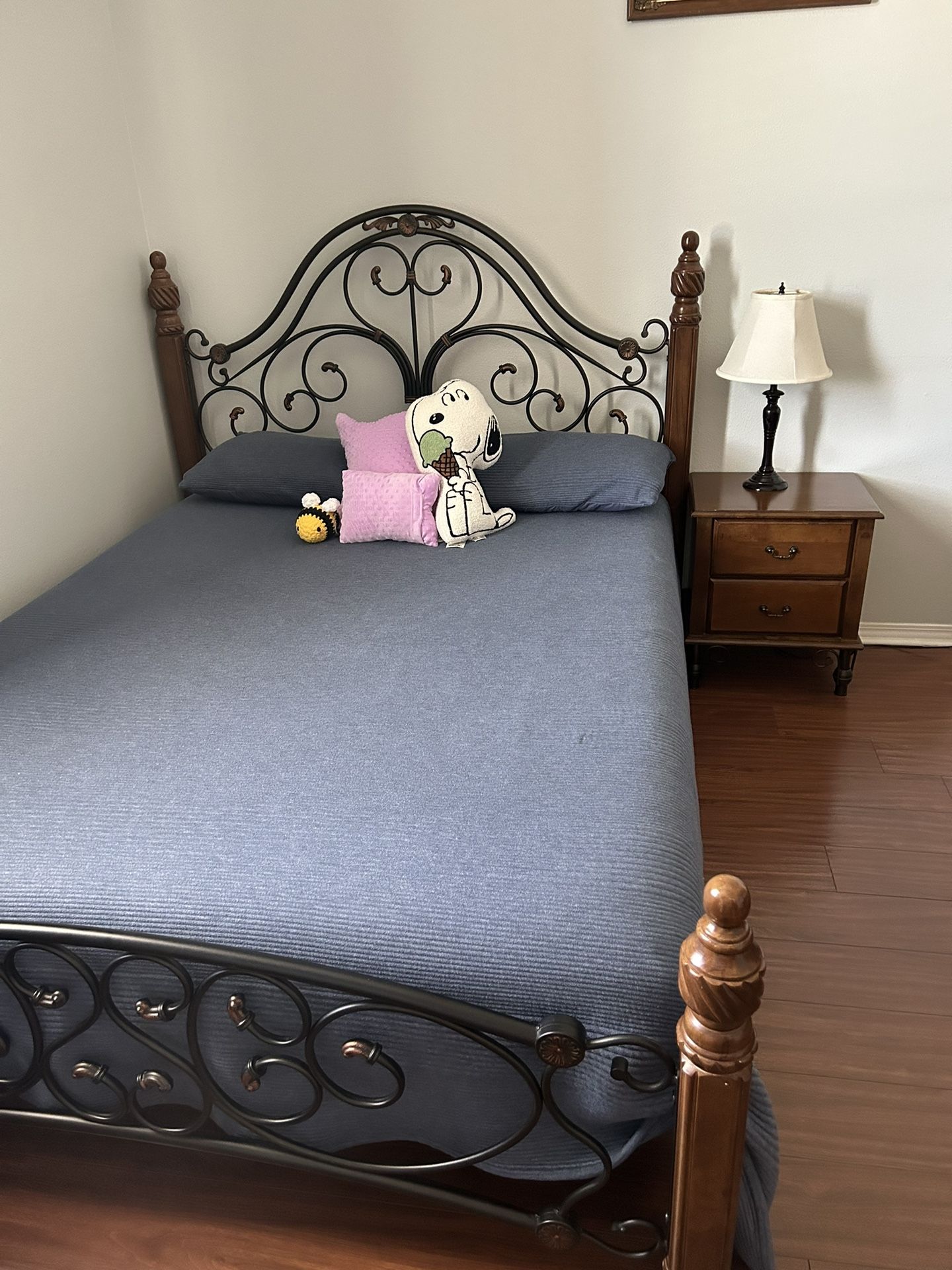 Bed Frame And Nightstand