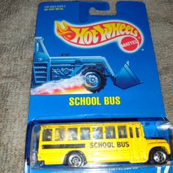 Hot Wheels Vintage Yellow School Bus Factory Sealed Cash Porch Pickup Redmond 